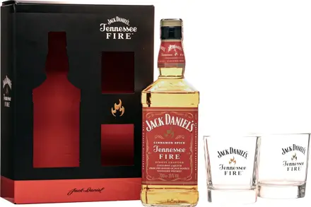 Jack Daniels Fire 0.7 + 2 poháre